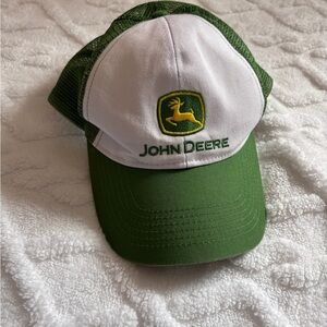 John Deere Green and White SnapBack Cap